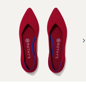 Brand New- size 8 red rothys flats